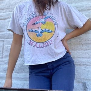 Brandy Melville graphic Malibu t shirt